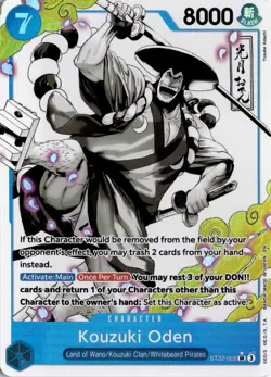Kouzuki Oden (Parallel) SR Starter Deck 22: Ace & Newgate ST22-005 One Piece TCG - Image 1