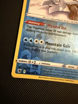 POKEMON TCG: HISUIAN AVALUGG 048/189 ASTRAL RADIANCE REVERSE HOLO RARE CARD NM - Image 3