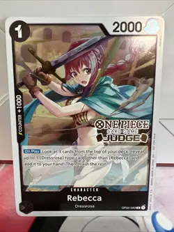 Rebecca (Judge Pack Vol. 6) OP04-092 One Piece Promotion Cards Foil - Image 1