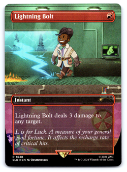 Lightning Bolt (1638) (Rainbow Foil) Fallout - Secret Lair MTG - Image 1