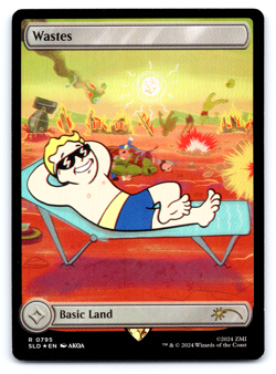 Wastes (795) - Full Art (Rainbow Foil) - Secret Lair MTG - Image 1