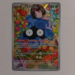 The Pokemon Company Erika's Tangela 218/217 SV 151 Full Art Holo SR EN 80HP - Image 1