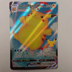 The Pokemon Company Surfing Pikachu VMAX 009/025 Celebrations Holo UR 310HP EN - Image 1