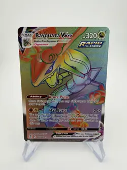 Pokemon TCG - Rayquaza VMAX 217/203 - Rainbow - SWSH Evolving Skies - Near Mint - Image 1