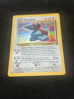 Cool Porygon #15 Rare Holo Pokemon Card WOTC Black Star Promo Vintage TCG - NM - Image 4