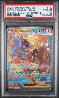 2025 POKEMON MEG EN-MEGA EVOLUTION #182 MEGA KANGASKHAN EX PSA 10 - Image 1
