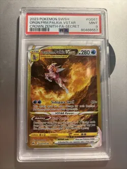 Pokemon SWSH CGC 9 Origin Forme Palkia Gold Secret Crown Zenith GG67 PSA 9 - Image 1