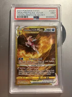 Pokemon SWSH CGC 9 Origin Forme Palkia Gold Secret Crown Zenith GG67 PSA 9 - Image 2