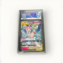 Pokemon TCG Gardevoir & Sylveon Tag Team GX 130/214 ACE 10 **PERFECT** - Image 1