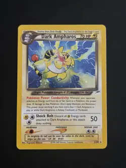 Dark Ampharos 1/105 Neo Destiny Holo Unlimited Pokemon TCG - MP - Image 1