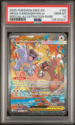 2025 POKEMON MEG EN-MEGA EVOLUTION #182 MEGA KANGASKHAN EX PSA 10 - Image 1