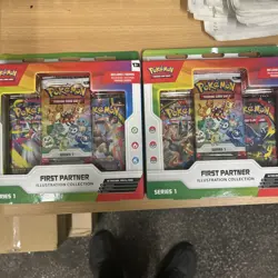 X2!! Pokemon TCG First Partner Illustration Collection Series 1 - New & Sealed ✅ - Image 1