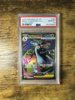 PSA 10 Mega Charizard X EX 109/094 Pokemon TCG English - Image 1