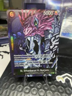 St. Ethanbaron V. Nusjuro One Piece TCG Alt Art OP13-080 Carrying On His Will NM - Image 1
