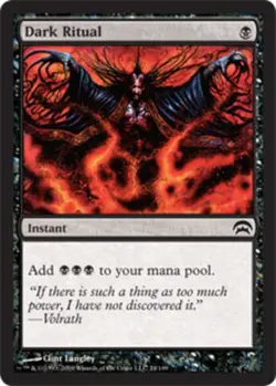 1x Dark Ritual Light Play MTG Magic - Kid Icarus - - Image 1