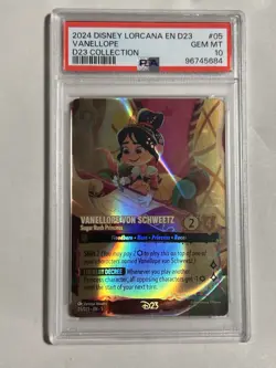 Disney Lorcana D23-23 Vanellope von Schweetz Sugar Rush Princess PSA 10 - Image 1