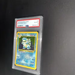 Pokemon TCG Base Set Blastoise Holo Card 2/102 Psa 6 - Image 2