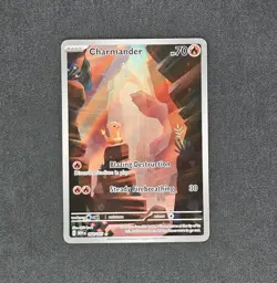 Charmander 168/165 Holo Illustration Rare Scarlet & Violet 151 Pokemon Card - Image 1