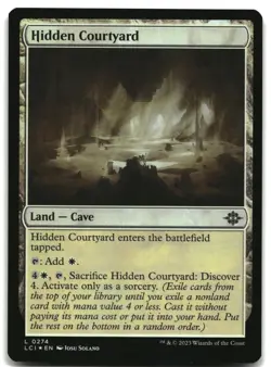 MTG Hidden Courtyard Foil L The Lost Caverns of Ixalan 274 LP - Image 1
