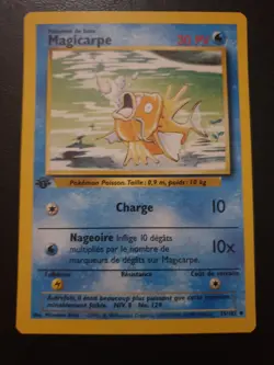Carte Pokemon Set De Base Edition 1 NEUF / MINT Magicarpe - Image 2