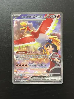 Pokemon TCG Ethan's Ho-Oh EX Sir 230/182 Destined Rivals - Image 1