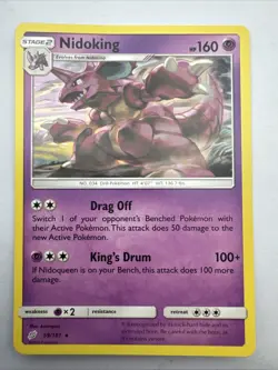 Nidoking 59/181 Rare Team Up Pokemon Near Mint - Image 1