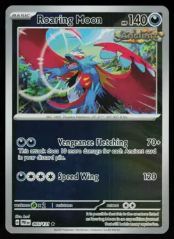 Roaring Moon 065/131 Holo Rare Prismatic Evolutions Pokemon Reverse Holo NM - Image 1