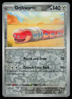 Orthworm 138/182 Uncommon Paradox Rift Pokemon Reverse Holo Near Mint - Image 1