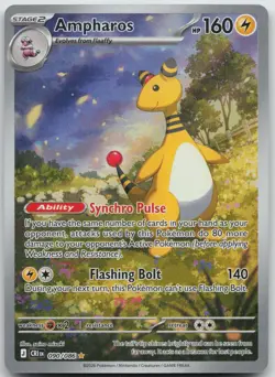 Ampharos 090/086 Holo Illustration Rare Chaos Rising Pokemon NM/M - Image 1