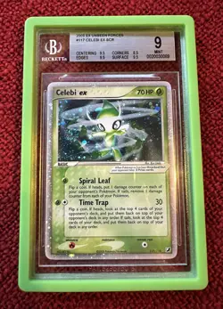 Pokemon - Celebi EX - 117/115 Unseen Forces BGS 9 New Cert! Swirl 💫 Not PSA - Image 4