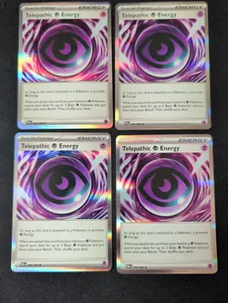 4x Telepathic Psychic Energy Holo 088/088 Pokemon Perfect Order Playset - Image 1