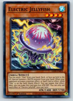 Electric Jellyfish LED9-EN019 Legendary Duelists Yu-Gi-Oh 1st Edition NM - Image 1