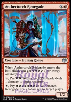 Aethertorch Renegade 2x FOIL KLD MTG Kaladesh Uncommon 1 MINT + 1 NM red - Image 1