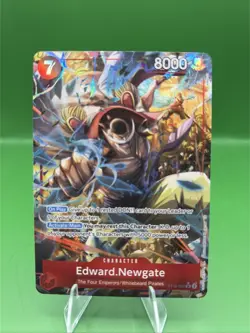 One Piece TCG CCG Edward.Newgate St15-002 PRB02 Alt Art English NM Foil - Image 1