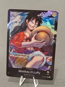 One Piece TCG - Monkey.D.Luffy ST08-001 Leader - Foil NM - Image 1