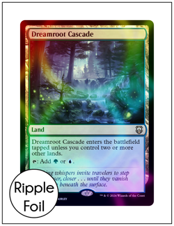 1x Dreamroot Cascade, Ripple Foil, Modern Horizons 3 Commander, Magic MTG NM - Image 1
