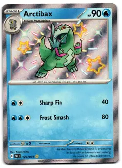 Arctibax 129/091 - Shiny Ultra Rare Paldean Fates Pokemon TCG 2024 - M/LP Card - Image 1
