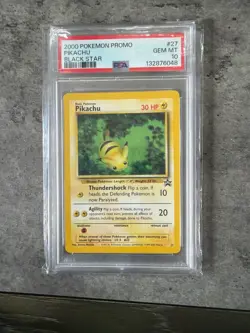 Pikachu 27/53 Wotc Promo Regular PSA graded gem mint rare Pokemon card - Image 1