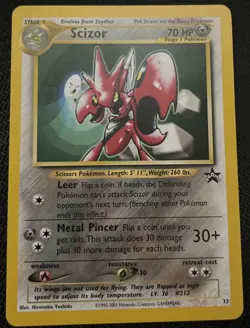 Pokemon Scizor Black Star Promo Lightly Played No.33 - Image 1