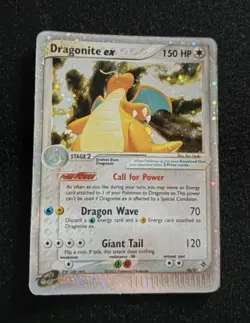 Pokemon Card-Dragonite Ex-Dragon-Holo-90/97-ENG-Played - Image 1