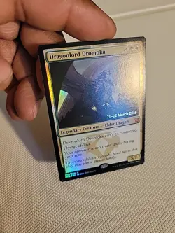 MTG Dragonlord Dromoka Prerelease Cards Foil Lightly Played MTG - Image 2
