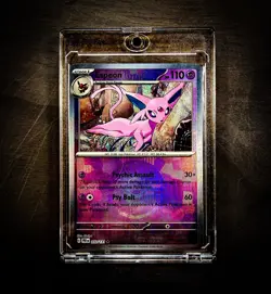Pokemon TCG Espeon 033/131 Prismatic Evolutions POKE BALL Pattern Reverse Holo - Image 1