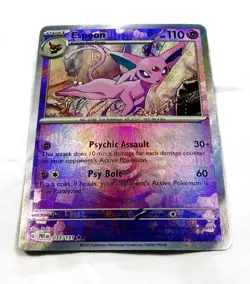 Pokemon TCG Espeon 033/131 Prismatic Evolutions POKE BALL Pattern Reverse Holo - Image 4