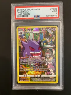 Pokemon Gengar TG06/TG30 Swsh11: Lost Origin Trainer Gallery PSA 9 Mint - Image 1