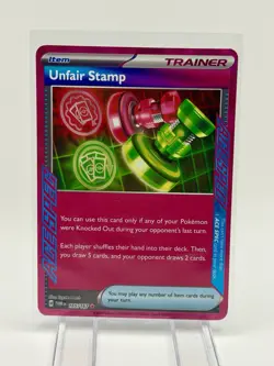 Unfair Stamp 165/167 SV06 Twilight Masquerade Holo ACE SPEC Pokemon TCG - Image 1