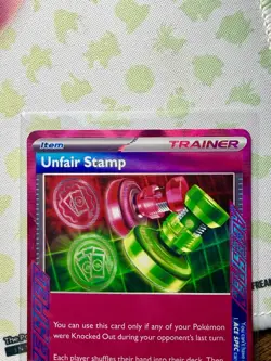 Unfair Stamp 165/167 SV06 Twilight Masquerade Holo ACE SPEC Pokemon TCG - Image 3