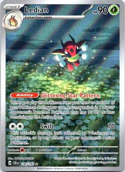 Ledian 144/142 Illustration Rare Stellar Crown Pokemon Near Mint - Image 1