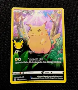 Pikachu Celebrations 25th Anniversary 005/025 Holo Rare EN 2021 60HP - Image 1