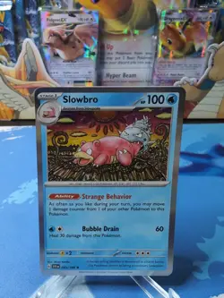Slowbro 043 Holo 198 R Scarlet & Violet NM Pokemon - Image 1