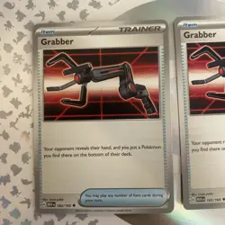 3 x Grabber [162/165] Pokemon Trainer Card Scarlet & Violet 151 - Image 2